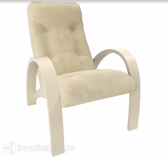 Кресло для отдыха Импэкс Модель S7 (Дуб шампань шпон/Ткань Светло-бежевый Verona Vanilla)