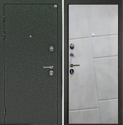 Дверь входная металлическая Алмаз Графит (3ПР) Сатин графит - Сатин графит