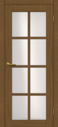 Межкомнатная дверь Матадор Гранада ДО1 античный кедр, стекло белое