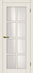 Межкомнатная дверь Матадор Гранада ДО1 белое дерево, стекло белое