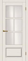 Межкомнатная дверь Матадор Гранада ДО белое дерево, стекло белое