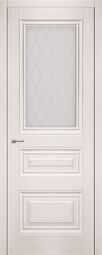 Межкомнатная дверь Дера Имидж 2 эмаль белая стекло