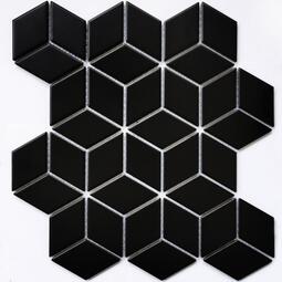Мозаика Bonaparte Landa Black matt 30,9*26,7 см