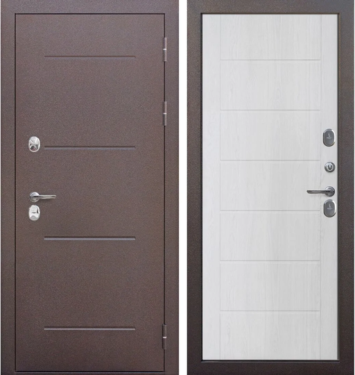 Дверь входная металлическая Феррони 11 см ISOTERMA Медный антик - Астана милки