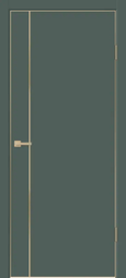 Межкомнатная дверь Velldoris (Веллдорис) TECHNO GOLD MV1 EMALUX Яшма алюм. кромка и молдинг шампань