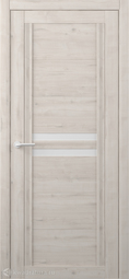 Межкомнатная дверь ALBERO Каролина Кремовый стекло белое
