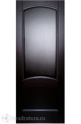 Межкомнатная дверь Луидор Криста Лайт тонированный черный дуб