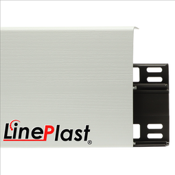 Плинтус Line Plast 100 мм Белый с тиснением LB001