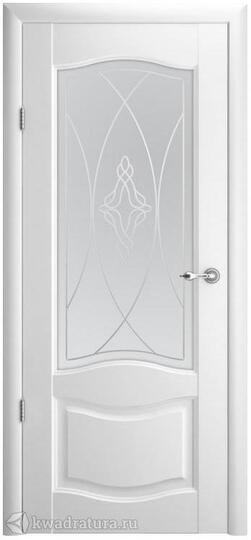 Межкомнатная дверь ALBERO Лувр 1 Белый, стекло Галерея