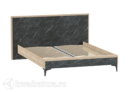 Кровать Mobi Мальта 2-спальная 1600*2000 мм 11.29 (Дуб эндгрейн элег., Креатель) (Основание в комплекте)