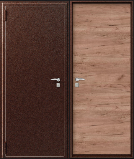 Дверь входная металлическая Центурион О-10 Медь антик - Дуб табака