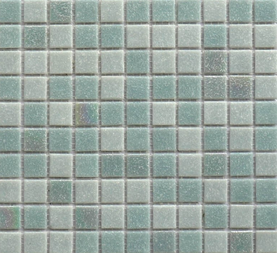 Мозаика NSmosaic MIX25 светло-серый с перламутровыми чипам 32,7*32,7 см