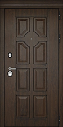Дверь входная металлическая Дверной Континент Милан Тёмный орех - Тёмный орех