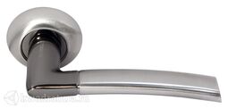 Дверная ручка Morelli Пиза MH-06 SN/BN белый никель/черный никель