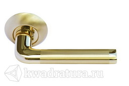 Дверная ручка Morelli Колонна MH-03 SG/GP матовое золото/золото