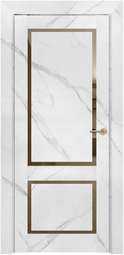 Межкомнатная дверь Uberture Neo Loft ПДЗ 301 Монте белый, бронзовое зеркало