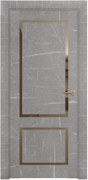 Межкомнатная дверь Uberture Neo Loft ПДЗ 301 Торос серый, бронзовое зеркало