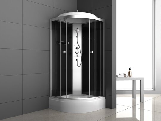 Душевая кабина ODA 8402 тонированное стекло с/п 100*100*215 см