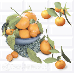 Панно для настенной плитки Azori Вог Vogue Citrus 2 583012024