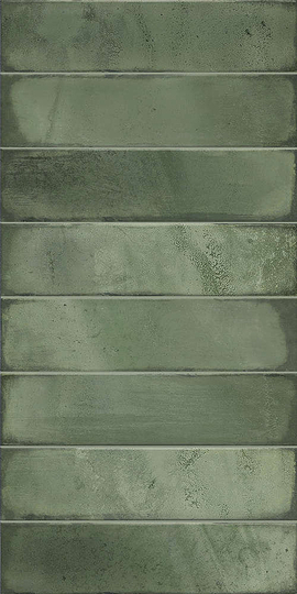 Настенная плитка Azori Bricks Green 31.5*63 см 00-00003244