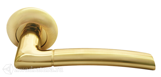 Дверная ручка Rucetti RAP 6 SG/GP матовое золото/золото