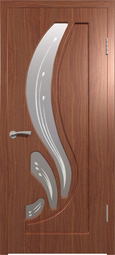 Межкомнатная дверь ВФД Sigma 82 Лотос Итальянский орех, стекло