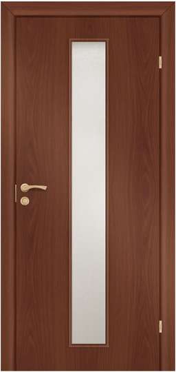 Финская дверь OLOVI Итальянский/Миланский орех без притвора с фурнитурой со стеклом (тов-102219, 102220, 102221, 102222)