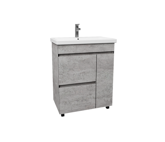 Тумба напольная ViMark ТИМБЕР 70 БЕТОН с умывальником COMO 70