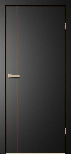 Межкомнатная дверь Сибирь Профиль Trinity TR-04 GVI Титан молдинг шампань