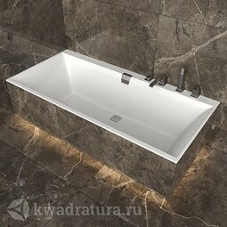 Квариловая ванна Villeroy & Boch Squaro UBQ160SQE2DV-01 (встраиваемая) 160*75 см