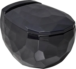 Унитаз подвесной BeWash BEKINGER сиденье микролифт, чёрный глянец, с функцией биде, 87303606