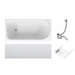 Ванна акриловая AM.PM Sense 170*70 см, каркас, слив-перелив, комплект W75A-170-070W-KL