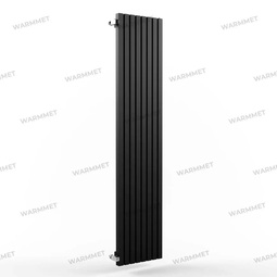 Трубчатый вертикальный радиатор WARMMET Cube V 8 секций, высота 750,ширина 390 черный