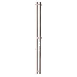 Полотенцесушитель электрический TONI ARTI Siena rotondo pulsante 2П 10/120 СП nikel brush TA-3206001