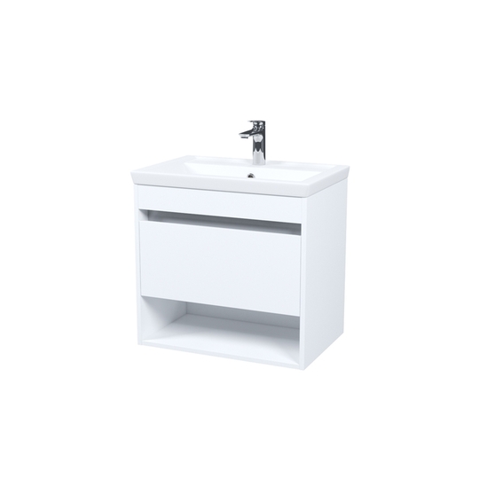 Тумба подвесная Iddis Zodiac X 60 см белый с нишей и умывальником ZDX60WNi95K