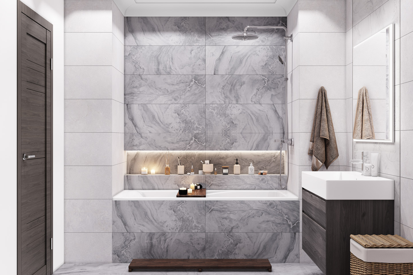 Современная ванная в стиле хай-тек – фото в духе высокотехнологичной эстетики